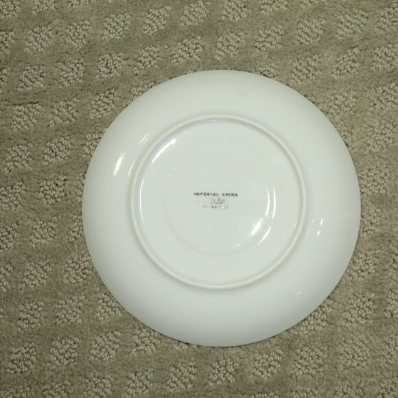 Set of 4 Imperial China W Dalton 5671 Whitney Silver and Grey Saucers - Picture 3 of 4